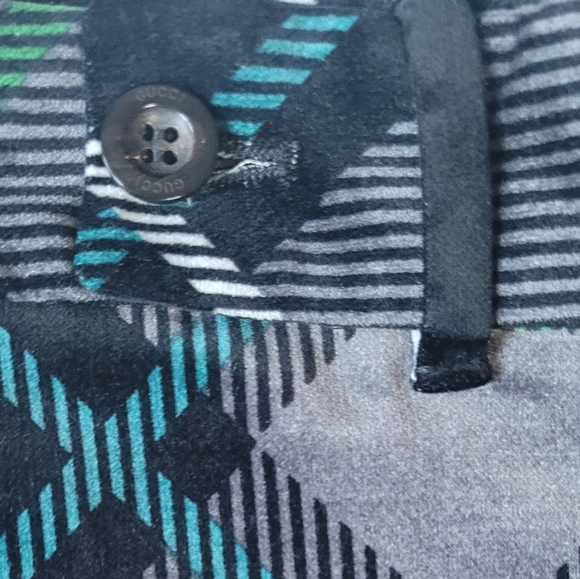 Gucci | Authentic - Ankle Length Velvet Plaid Pants - Picture 4 of 7